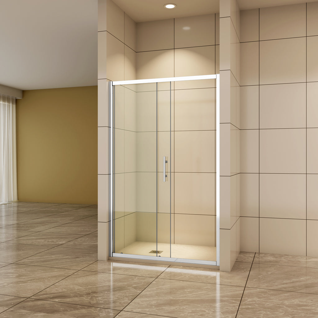 110 cm H.190 cm Schiebetür Duschabtrennung 5mm Glas Nischentür