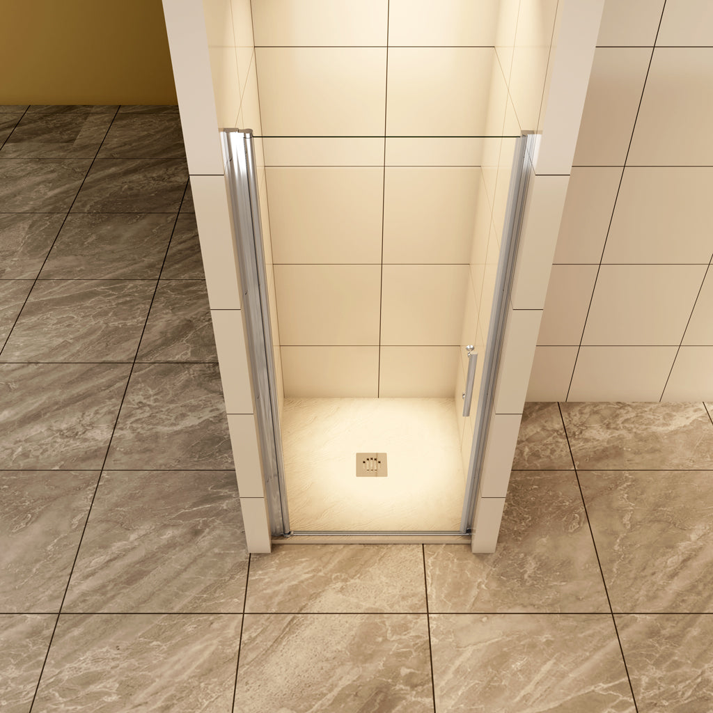 80 cm H.195 cm Drehtür Duschabtrennung 6mm NANO Glas Nischentür Duschtür