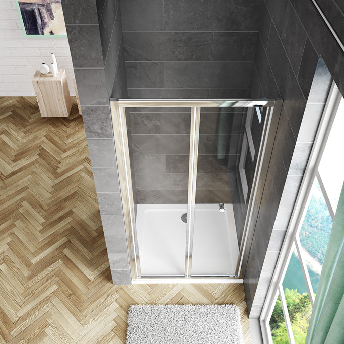 Duschkabine Nischentür 80 cm Falttür 5mm Glas