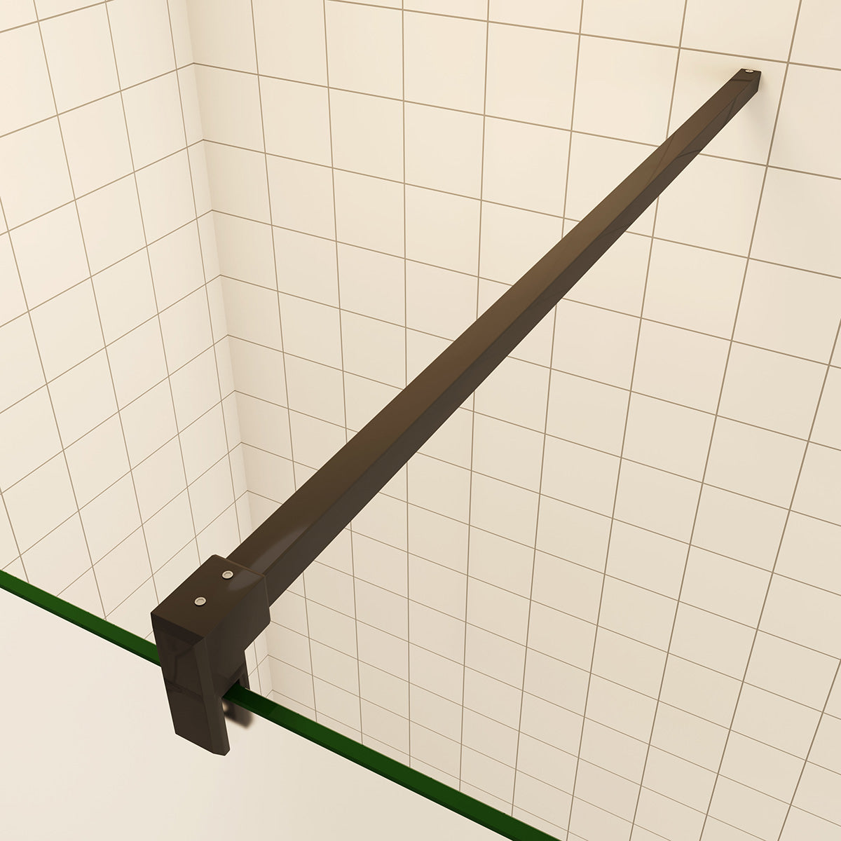 Walk In Dusche 120x200 cm 8mm Glas Duschabtrennung Duschwand