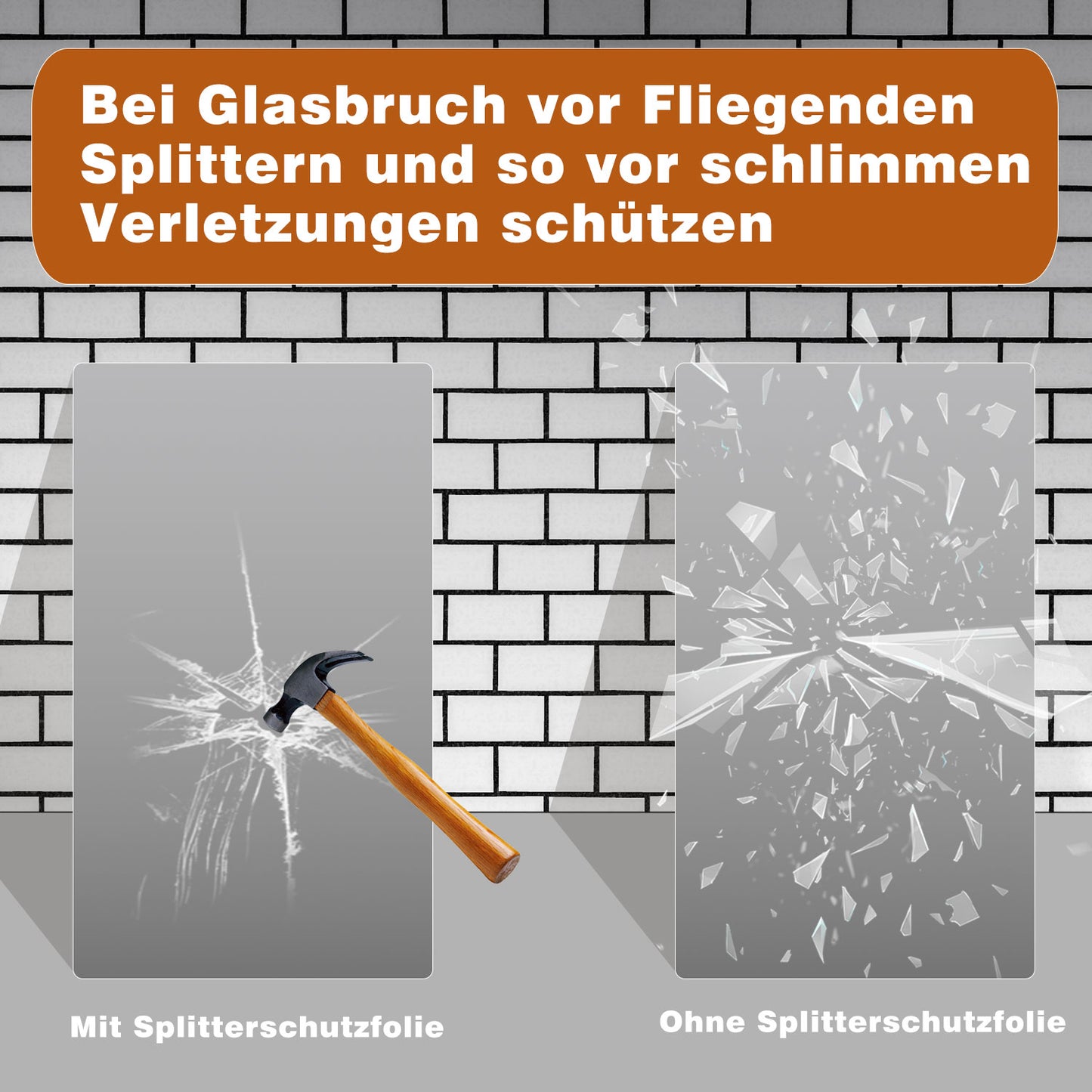 60 x 50cm LED Wandspiegel mit Touch-Schalter,Badspiegel LED Beleuchtung Kaltweiß