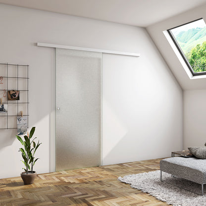 Schiebetür vor der wand laufend Schiebetürsysteme mit verdeckter Glas H.225 cm