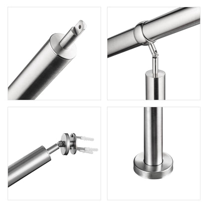 Brüstung Handläufe Geländersysteme Geländer Silber aus Edelstahl 304