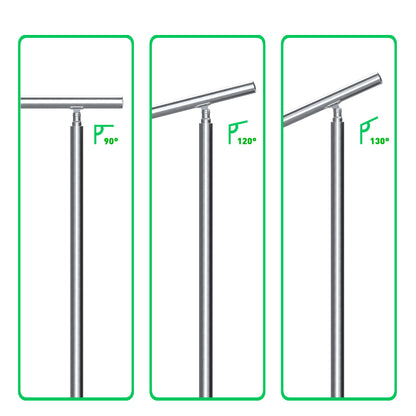 Brüstung Handläufe und Geländersysteme Geländer Treppengeländer Edelstahl Handlauf Balkongeländer Eingangsgeländer Silber