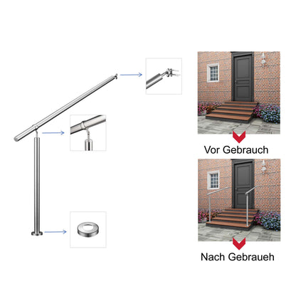 Brüstung Handläufe Geländersysteme Geländer Silber aus Edelstahl 304