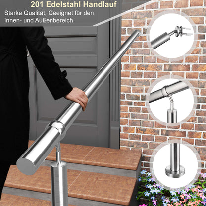 Brüstung Handläufe Geländersysteme Geländer Silber aus Edelstahl 304