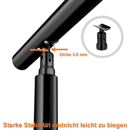 Brüstung Handläufe und Geländersysteme Geländer Treppengeländer Edelstahl Handlauf Balkongeländer Eingangsgeländer Schwarz