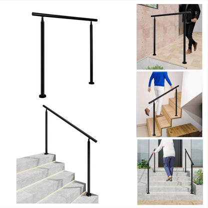 Brüstung Handläufe und Geländersysteme Geländer Treppengeländer Edelstahl Handlauf Balkongeländer Eingangsgeländer Schwarz