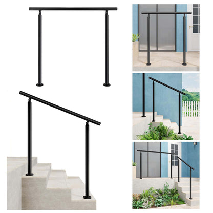 Brüstung Handläufe und Geländersysteme Geländer Treppengeländer Edelstahl Handlauf Balkongeländer Eingangsgeländer Schwarz