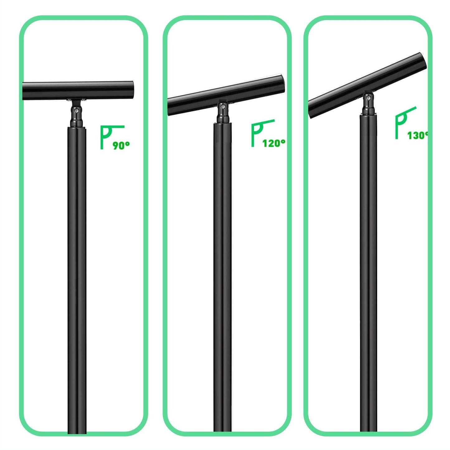 Brüstung Handläufe und Geländersysteme Geländer Treppengeländer Edelstahl Handlauf Balkongeländer Eingangsgeländer Schwarz