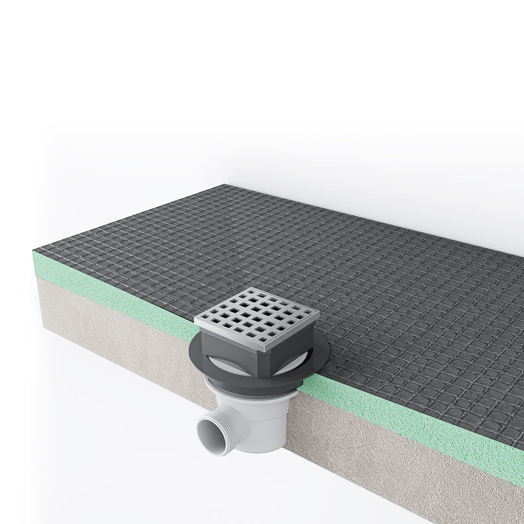 Befliesbares Duschelement XPS 90x90x4 cm Duschboard Duschtasse