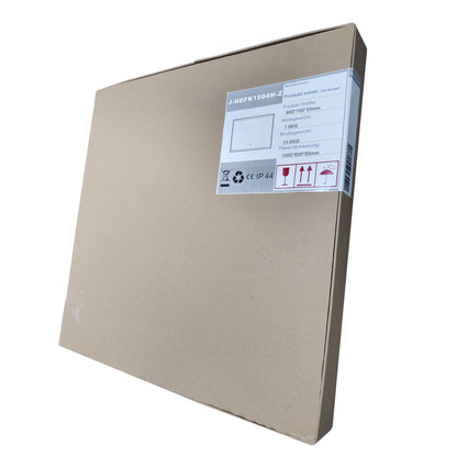 LED Wandspiegel 80x60cm Beschlagfrei Touch/Wandschalter 3 Lichtfarbe +Dimmbar Badspiegel mit Beleuchtung Badezimmerspiegel mit Schwarz Rahmen IP44