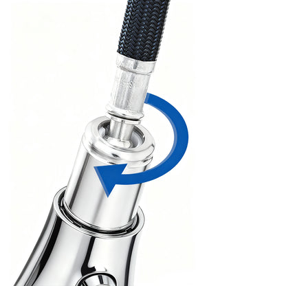 AICA Küchenarmatur mit ausziehbarem Auslauf, 360° Drehbar, 3 Modi – Edelstahl in verschiedenen Farben