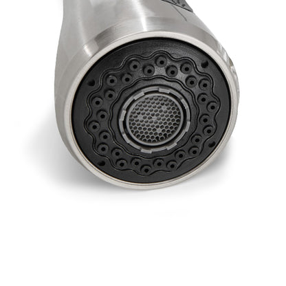 AICA Küchenarmatur mit ausziehbarem Auslauf, 360° Drehbar, 3 Modi – Edelstahl in verschiedenen Farben