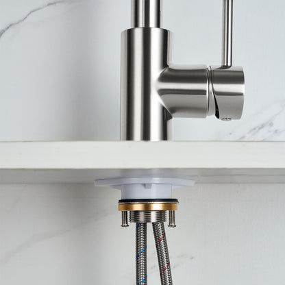 AICA Küchenarmatur mit ausziehbarem Auslauf, 360° Drehbar, 3 Modi – Edelstahl in verschiedenen Farben