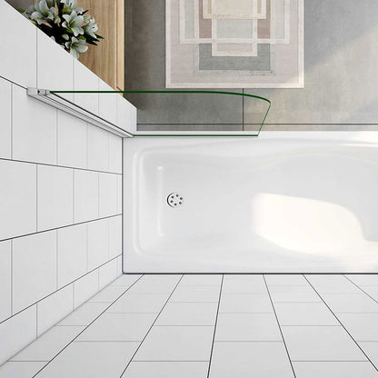 80x140cm Duschabtrennung Badewannenaufsatz Badewannenabtrennung Dusche Duschwand