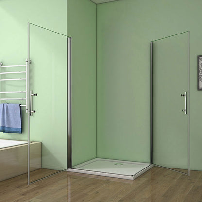 90x90 80x80 Eckeinstieg Eckdusche Duschkabine Glas