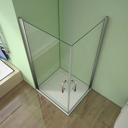 90x90 80x80 Eckeinstieg Eckdusche Duschkabine Glas