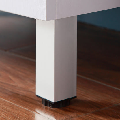 Badmöbel Set 60 cm Weiß/Walnuss Waschbecken mit Unterschrank Waschtisch Keramikbecken