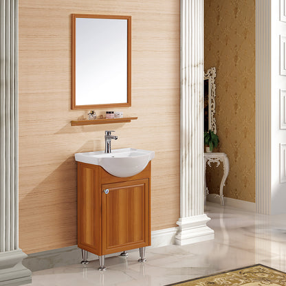 50*70 cm Spiegel mit Ablage Teakholz