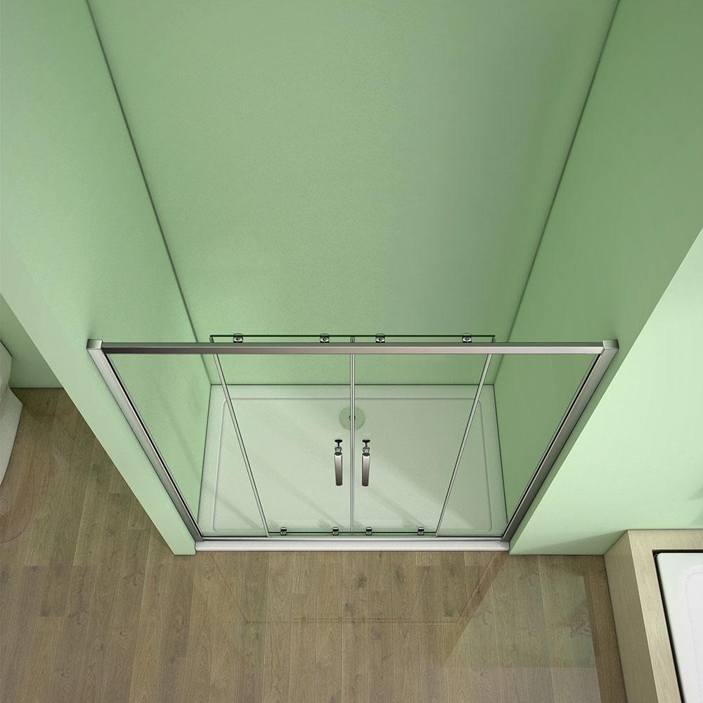 120x185cm Walk In  Duschkabine Duschabtrennung Schiebetür Nischentür