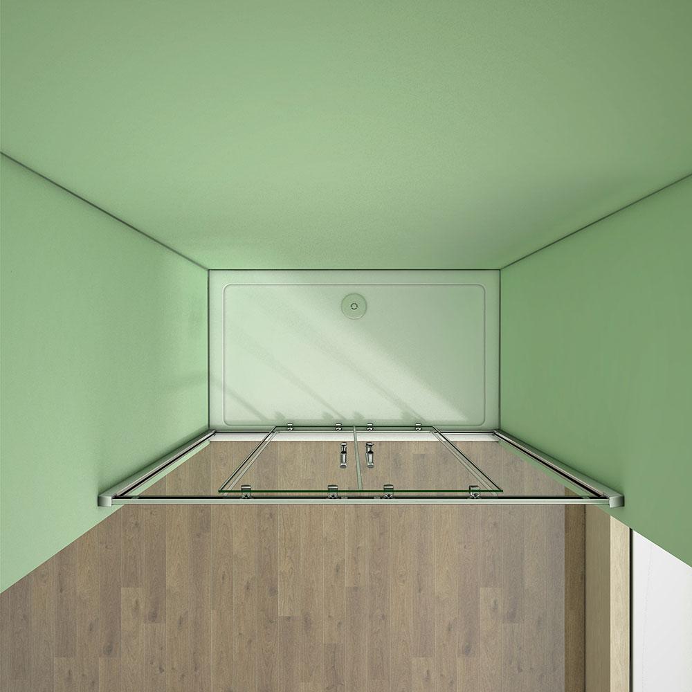 120x185cm Walk In  Duschkabine Duschabtrennung Schiebetür Nischentür