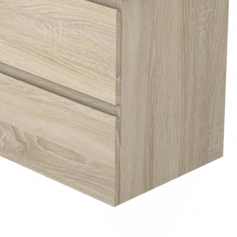 Badmöbel-Set 60 cm vormontierter Unterschrank, inkl. 2 Schubladen mit Soft-Close-Funktion,Waschtisch schwarz