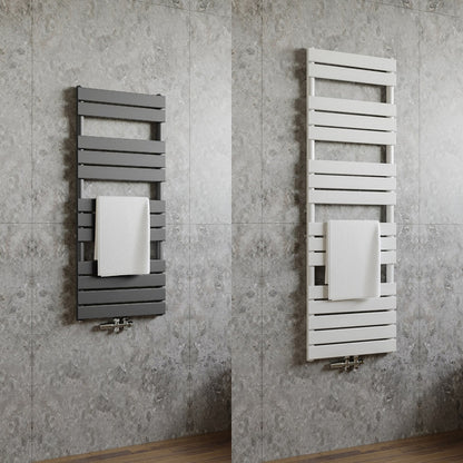 Paneelheizkörper Badheizkörper Handtuchtrockner Mittelanschluss Weiß/Anthrazit