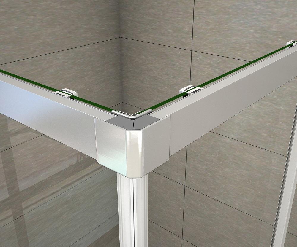 Duschkabine Falttür Drehfalttür Glas