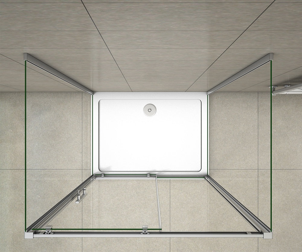 Duschkabine Falttür Drehfalttür Glas