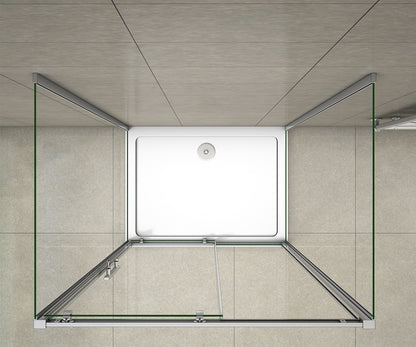 Duschkabine Falttür Drehfalttür Glas