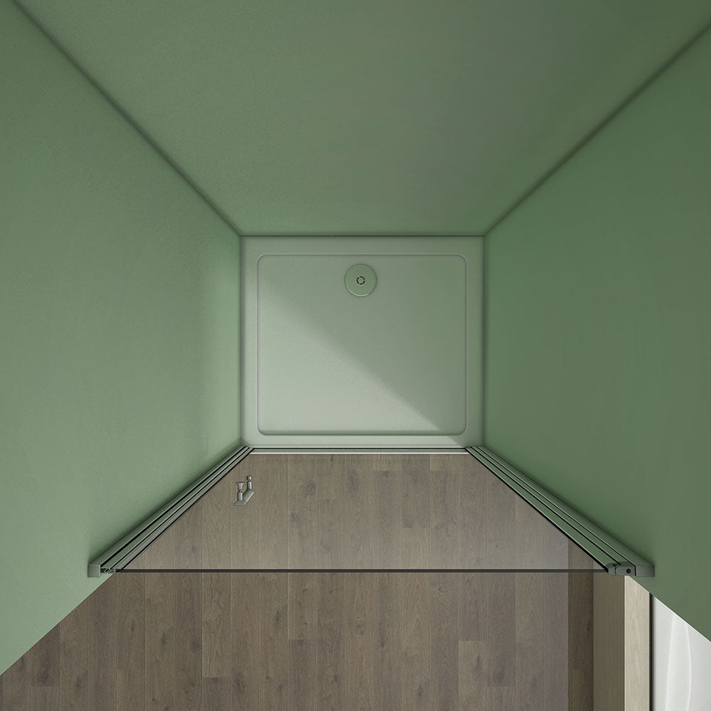 Duschkabine Nische Glas Höhe: 185cm