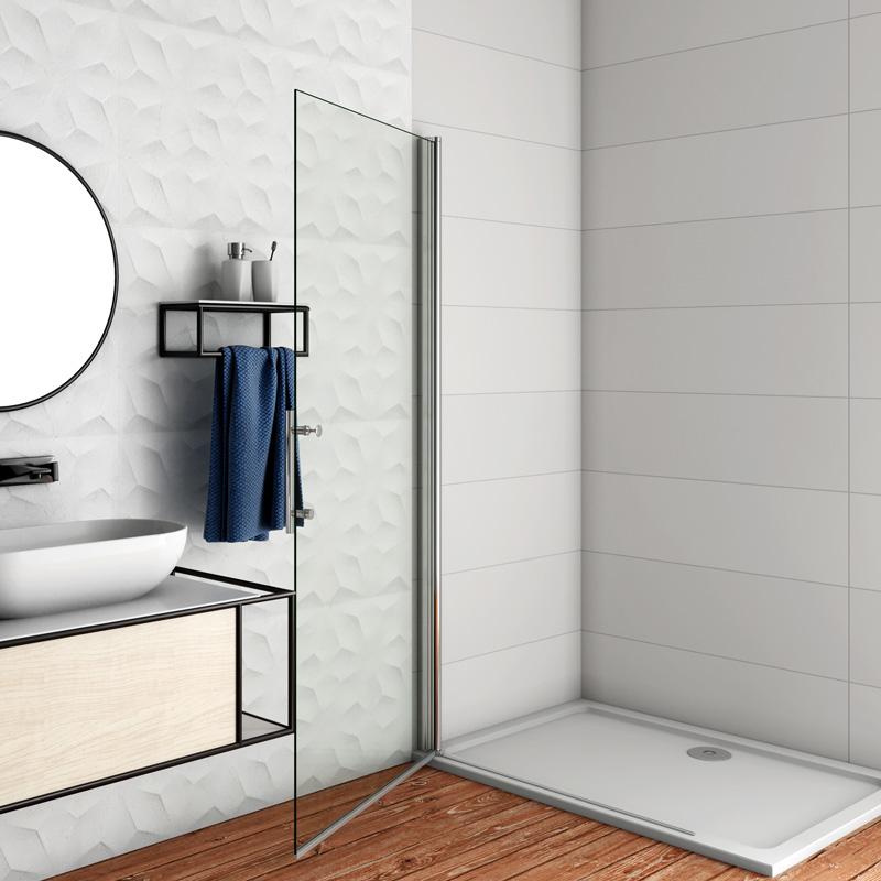 Duschkabine Falttür Drehfalttür Glas