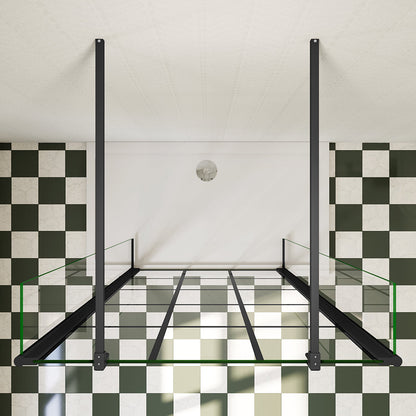 Begehbare Duschabtrennung Dusche Duschwand 1000 mm 8mm NANO Glas H.200 cm