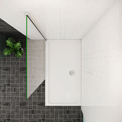 300 mm Duschabtrennung Freistehende Duschwand 8mm NANO Glas H.200 cm