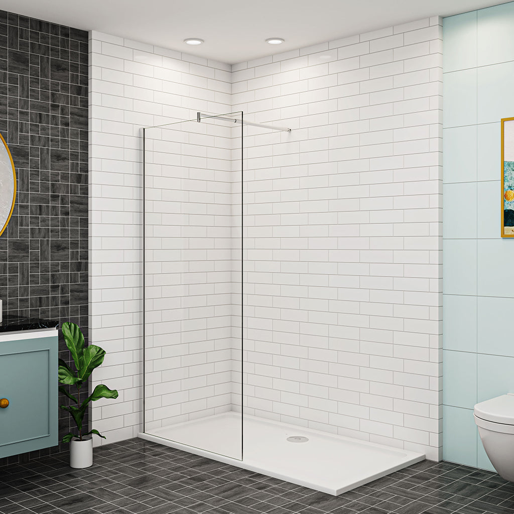 50 cm 8mm NANO Glas H.200 cm Duschabtrennung Dusche Walk In Duschwand