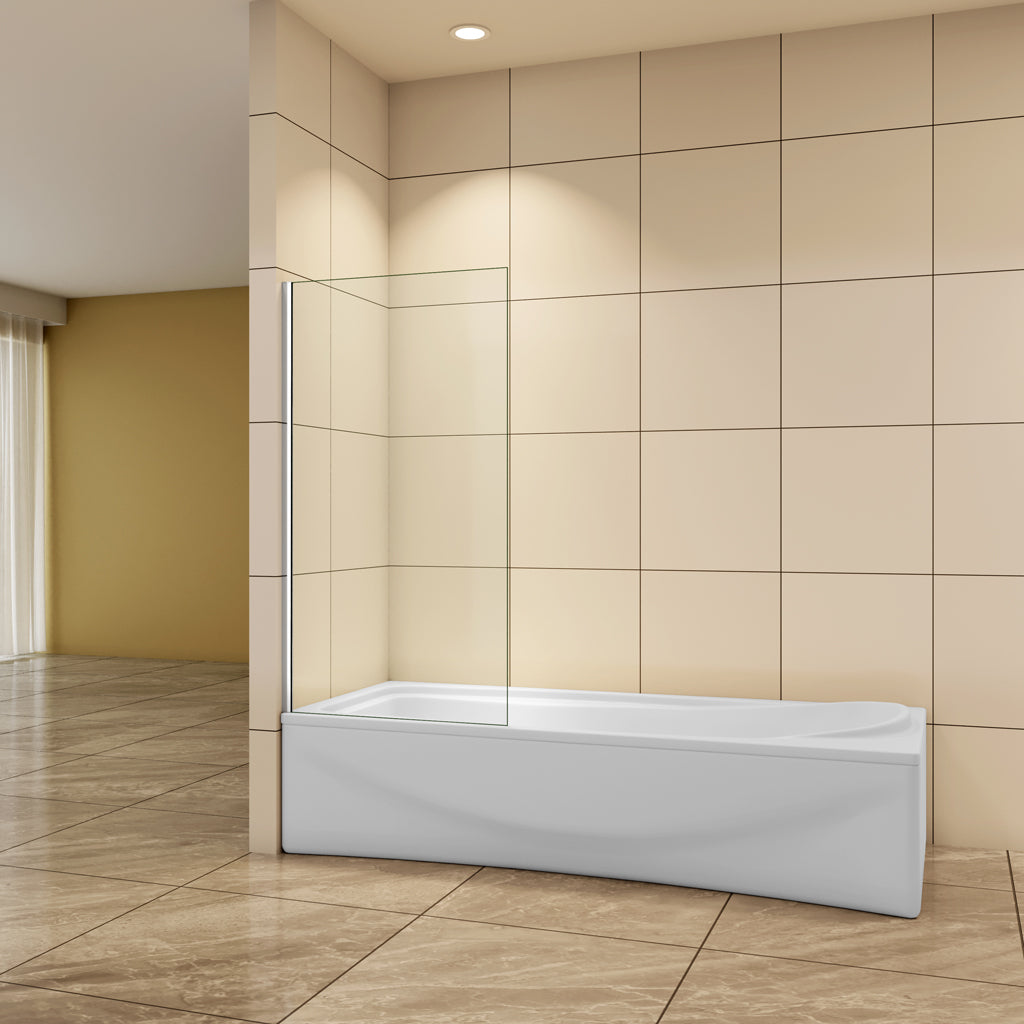 Aica Badewannenaufsatz 70 cm 6mm NANO Glas Offen Badewannenaufsätze