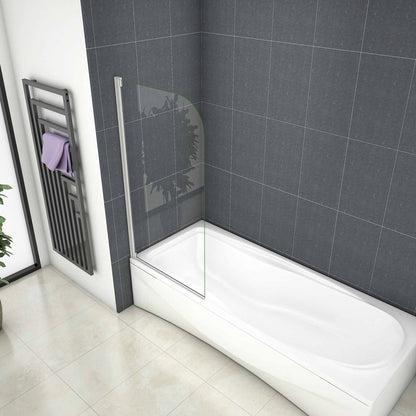 75 cm H.140 cm Drehbar 4mm Glas schwenkbar Badewannenaufsatz