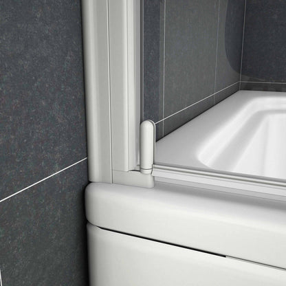 Badewannenaufsatz 75 cm Drehbar 4mm Glas