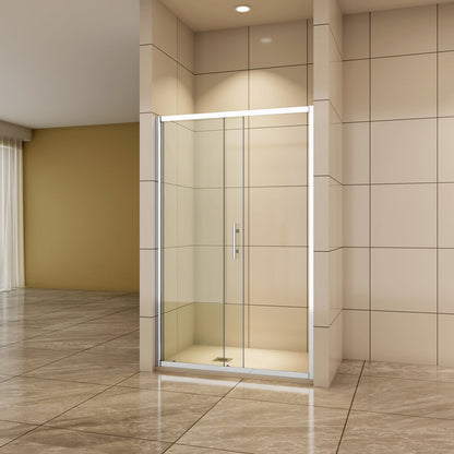 110 cm H.190 cm Schiebetür Duschabtrennung 5mm Glas Nischentür