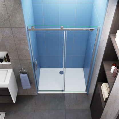 Duschkabine Nischentür 110 cm Schiebetür 6mm Glas