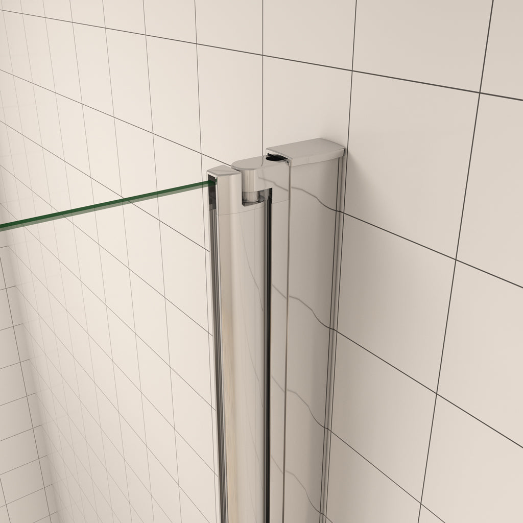 70 cm H.195 cm Drehtür Duschabtrennung 6mm NANO Glas Nischentür