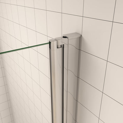 70 cm H.195 cm Drehtür Duschabtrennung 6mm NANO Glas Nischentür