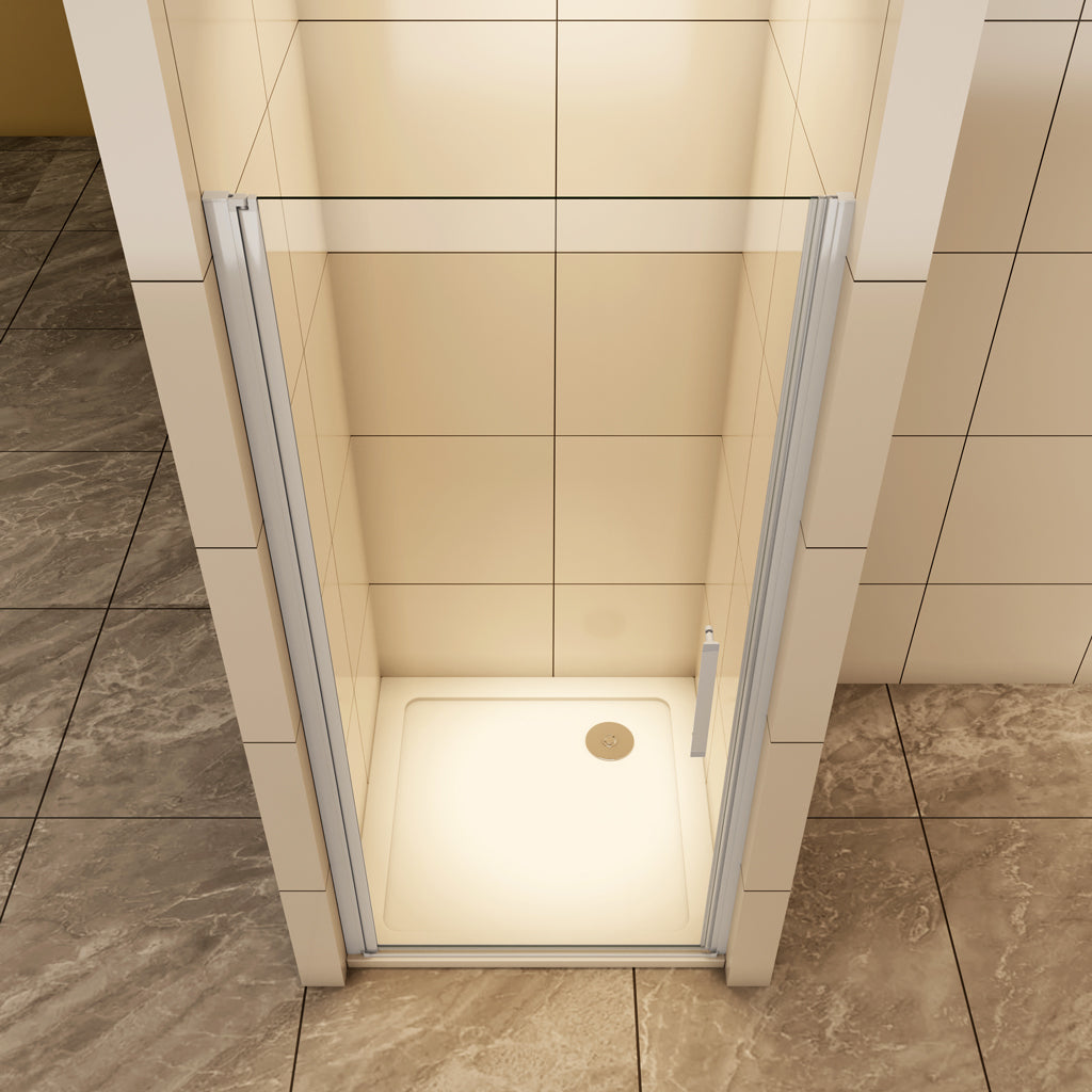 Nischentür 76 cm H.185 cm Drehtür 5mm Glas Duschkabine