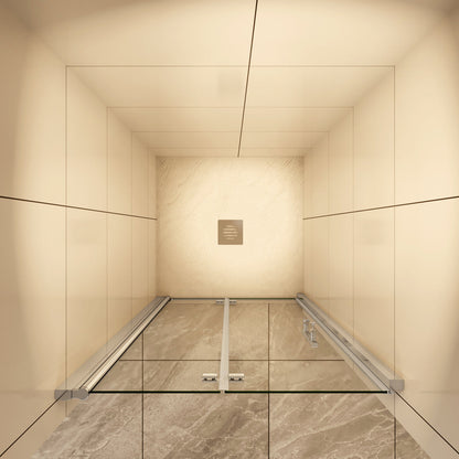 Duschkabine Nischentür Duschtür 90 cm Falttür 6mm NANO Glas