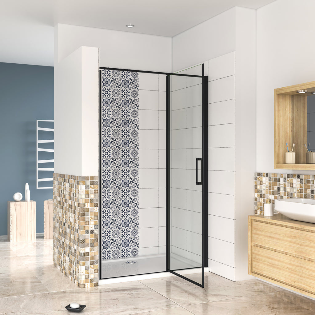 Duschkabinen Duschabtrennung 90 cm Nischentür Drehtür Duschkabine Aica