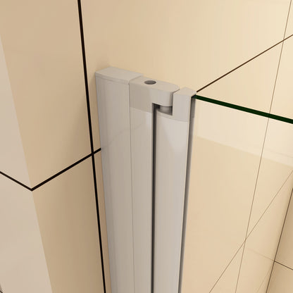 90 cm H.185 cm Pendeltür Duschabtrennung 5mm Glas Nischentür