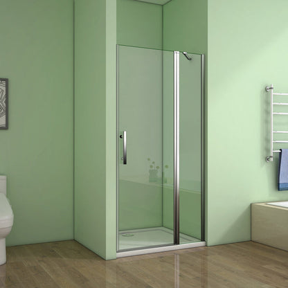 Aica Nischentür 90 cm 6mm NANO Glas Drehtür Duschabtrennung Dusche