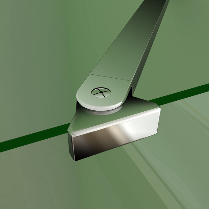 Nischentür 90 x H.195 cm Drehtür 6mm NANO Glas Duschkabine