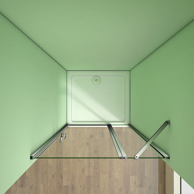 Duschkabine Nischentür Duschtür 90 cm Drehtür 6mm NANO Glas Aica